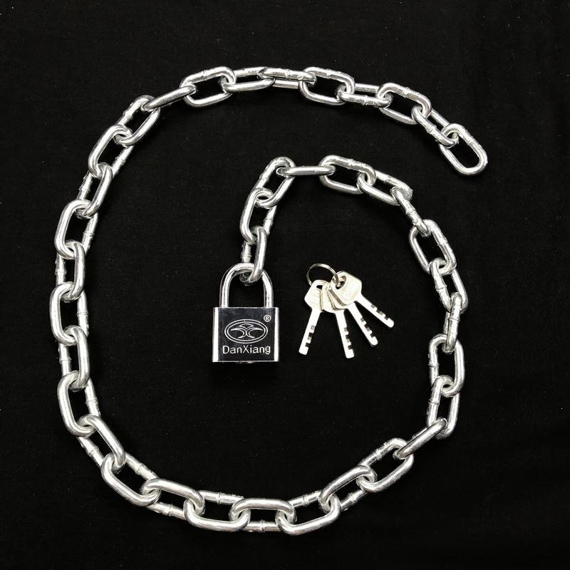 链条自行车阿斯卡利铁链锁精致小便携细大门锁具便携式室内摩托锁链