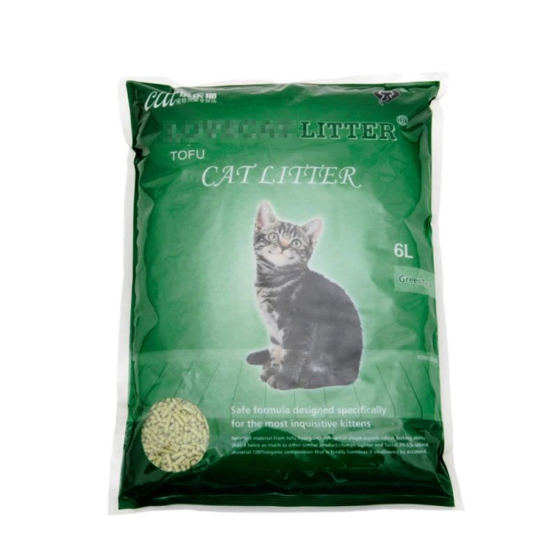 乐乐猫绿茶豆腐猫砂无尘大袋love爱猫cat原味豆腐砂猫咪用品图片