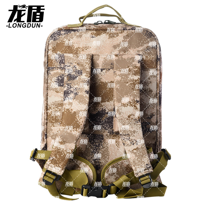 龙盾 卫生员背囊 野外急救背囊双肩急救包丛林荒漠水墨纹空包不含药品