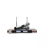 一拖二无线方图手持话筒