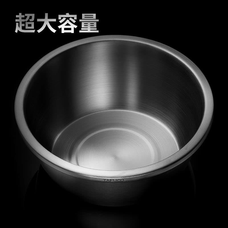 日本泰福高(TAFUCO)不锈钢漏盆 洗菜篮/盆 密孔盆洗菜篮 沥水盆圆形水果盆 洗米筛盆家用漏水盆单个装图片