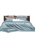 芳恩 60S轻奢精绣四件套FN-Z8063挪威-云水蓝 床单：245×250cm 被套：200×230cm
