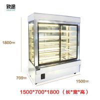 蛋糕柜立式西点冷藏柜冰箱纳丽雅(Naliya)商用风冷甜品慕斯展示柜直角保鲜柜冰柜 桔色