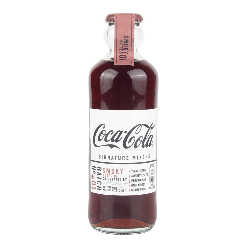 英国进口 复古版可口可乐 烟熏味 200ml*4瓶装 可直饮 可调酒 碳酸饮料