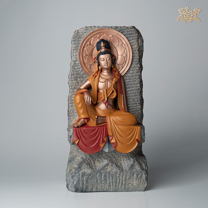 美帮汇全铜摆件《致美宋韵之水月观音》 铜工艺品 佛像摆件高清大图
