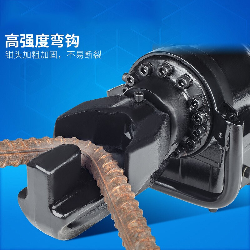 手提便携式电动钢筋弯曲机液压钢筋折弯调直机螺纹钢铜条弯箍机 HRB-22钢筋弯曲机高清大图