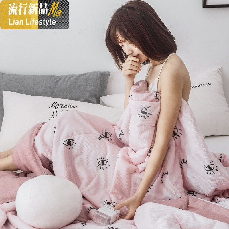 黑科技华夫格玻尿酸透气凉感夏凉被A566 三维工匠被子