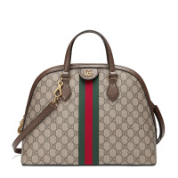 GUCCI 古驰 女士米色配乌木色帆布单肩包斜挎包 524533-K05NB-8745
