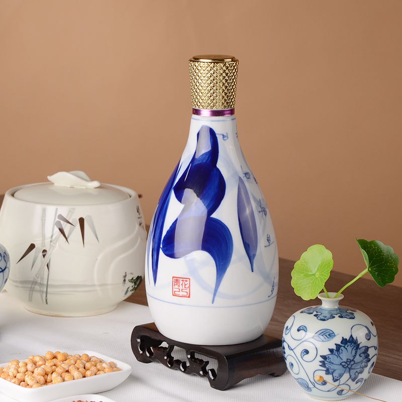 官方自营山西杏花村酒42度青花25汾酒475ml6瓶清香型白酒