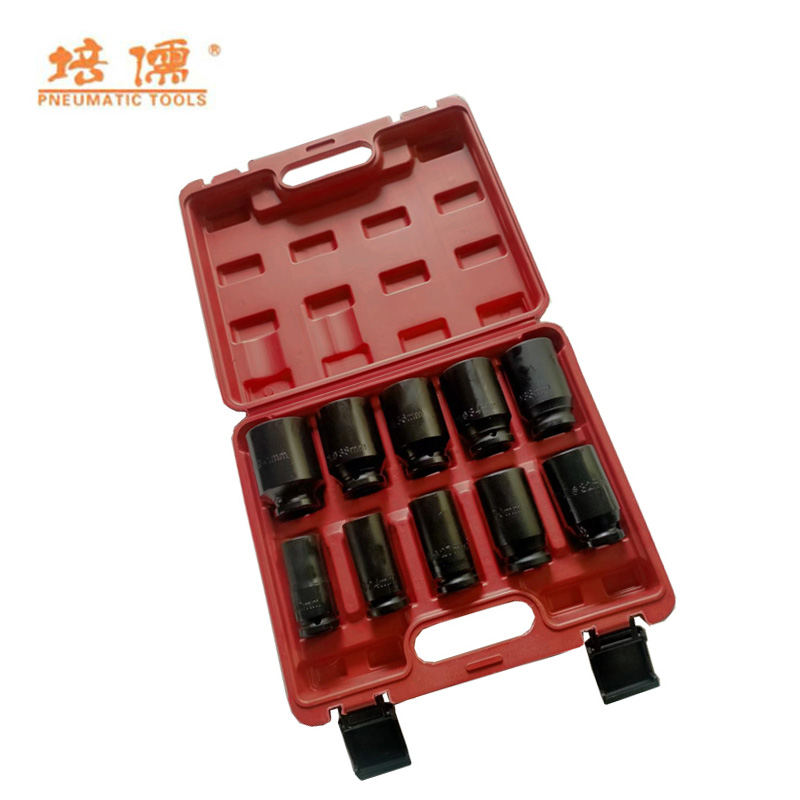培儒 1“加长六角套筒10件套组合套装 PR-1-10 (单位:套)高清大图
