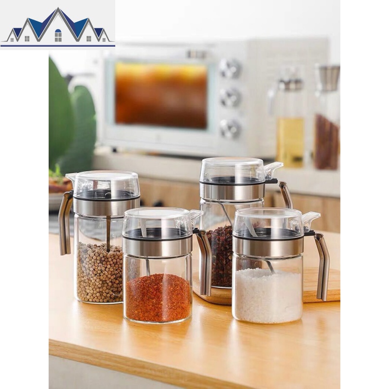 调料盒套装家用调料罐玻璃调味罐盐罐收纳瓶佐料盒调料盒厨房用品 三维工匠收纳盒高清大图