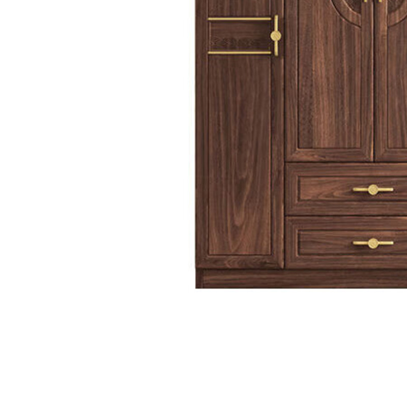 燕全食 实木衣柜 可选颜色 900*550*2000mm 一个高清大图