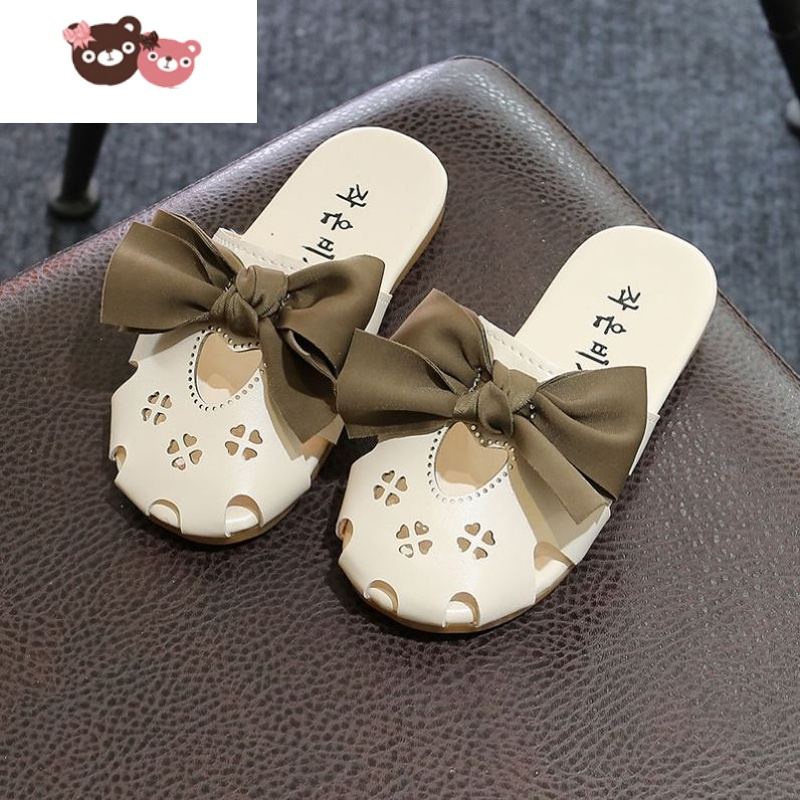 儿童凉拖鞋夏外出女童新款凉拖鞋亲子中大童小孩子外穿可爱小公主视频