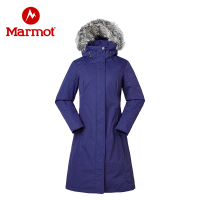 Marmot/土拨鼠女士羽绒服防泼水透气防风保暖700蓬休闲长款羽绒服