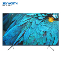 创维(SKYWORTH) 75Q40 (75英寸)点翠兰工艺 全面屏 超清薄 全时AI 远场语音 4K超高清 平板电视机