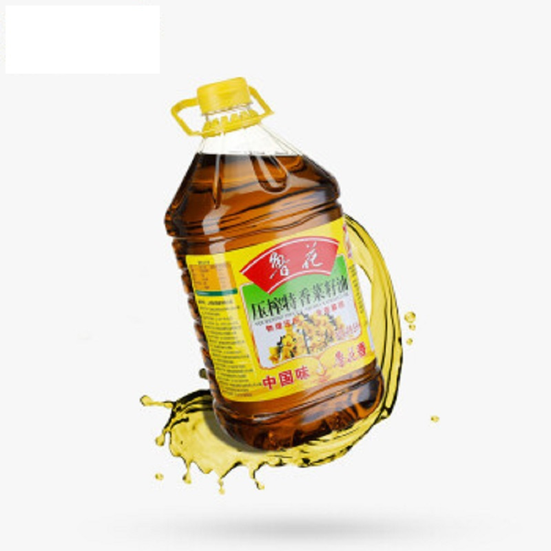 鲁花 食用油 非转基因 压榨 特香菜籽油 5L 4桶/箱 单桶价格 1箱起订