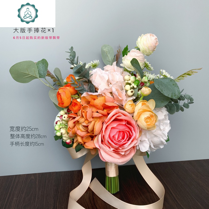 艳手捧新娘结婚摄影仿真假花球道具家居客厅摆件装饰旅拍领证丝封后单面花束1束 玻璃瓶1个仿真植物图片 高清实拍大图 苏宁易购