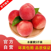 [顺丰直发]现摘水蜜桃 5斤装大果 新鲜桃子 应季水果 自营水果桃子