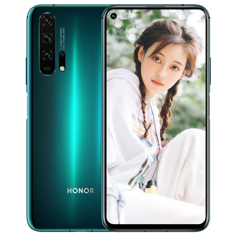 荣耀20 Pro 全网通 8GB+128GB 蓝水翡翠 4800万全焦段AI四摄 双光学防抖 麒麟980 移动联通电信4G手机