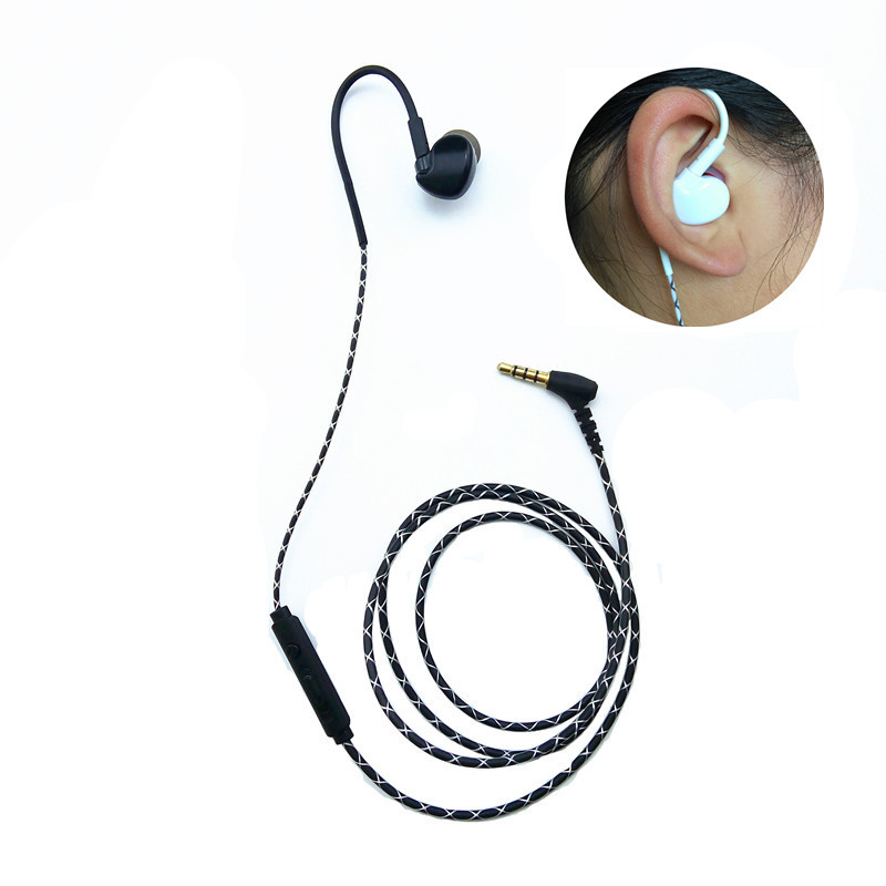京弗耳机/耳麦7160746659 单边耳机挂耳式单线耳麦跑步运动线控入耳式