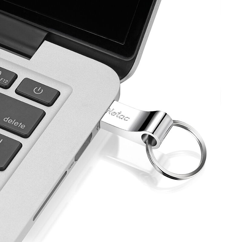 朗科(Netac)64GB USB2.0 U盘U275银色 加密U盘 防水闪存盘