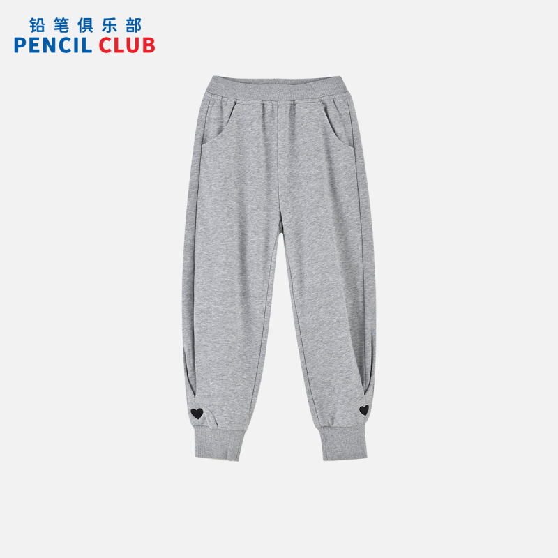 [1件3折]铅笔俱乐部童装秋冬新款女童长裤中大童针织长裤儿童运动裤子