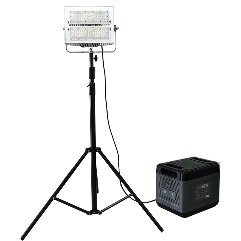 宝富睿光电 EBYK3050-2K 24V 100W IP42 LED 锂电池 LED移动抢修灯 单位:台 银色+黑色高清大图