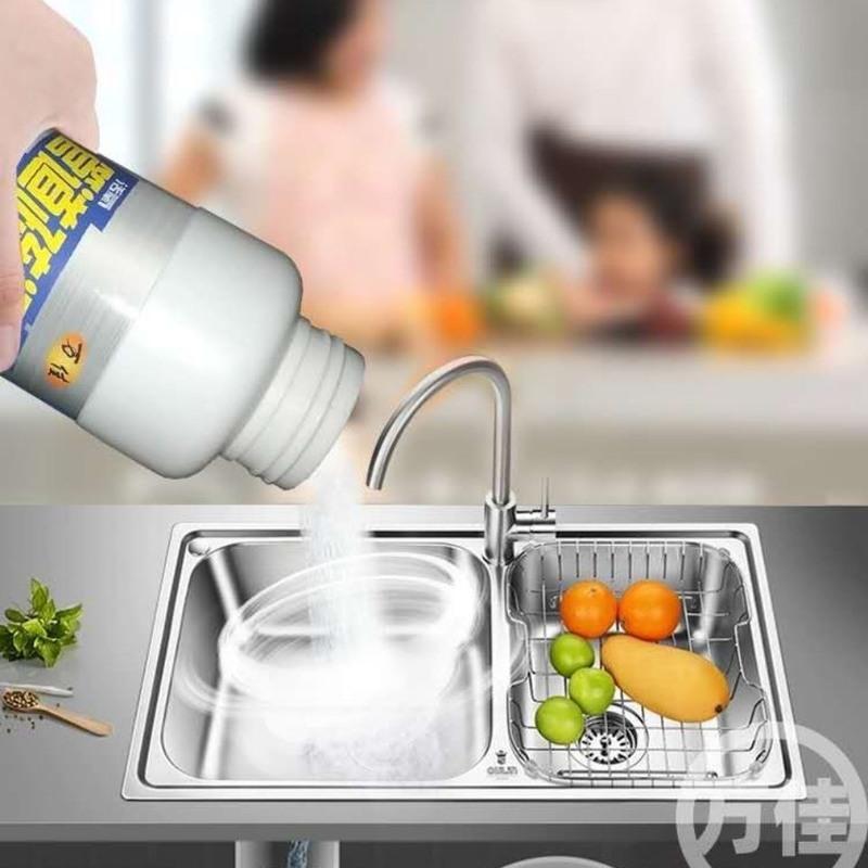 强力管道疏通剂厕所除臭通马桶通厨房下水堵塞通渠粉毛发分解剂 400克袋装