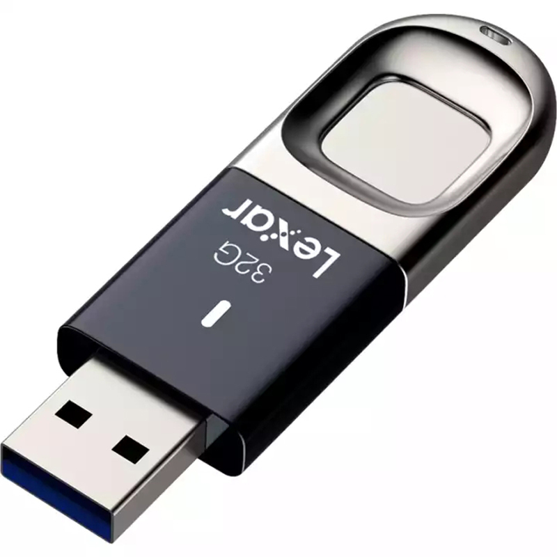 雷克沙(Lexar)F35 U盘 32GB 高速USB3.0 读150MB/s 金属指纹加密 保护隐私安全