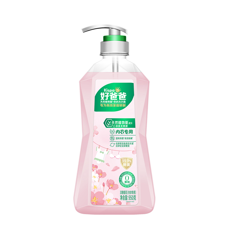 立白洗衣液950g抑菌除螨内衣专用樱花款qfxyl950g-1