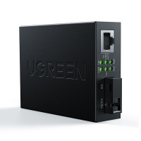 绿联(Ugreen)CM330 光纤收发器 千兆 单模单仟芯转网线接口 2个装/组（BY）