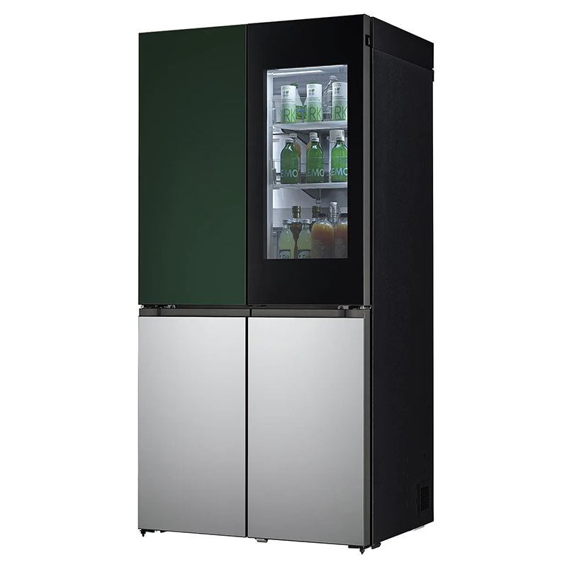 韩国原装进口LG F621GE65B 十字对开门冰箱透视窗门中门617升变频风冷无霜电脑控温速冻恒温养鲜