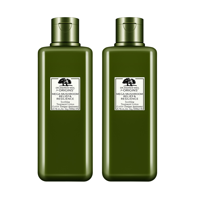 悦木之源(ORIGINS)韦博士 灵芝焕能菌菇水蘑菇爽肤水 保湿补水 灵芝菌菇水200ml 两支装