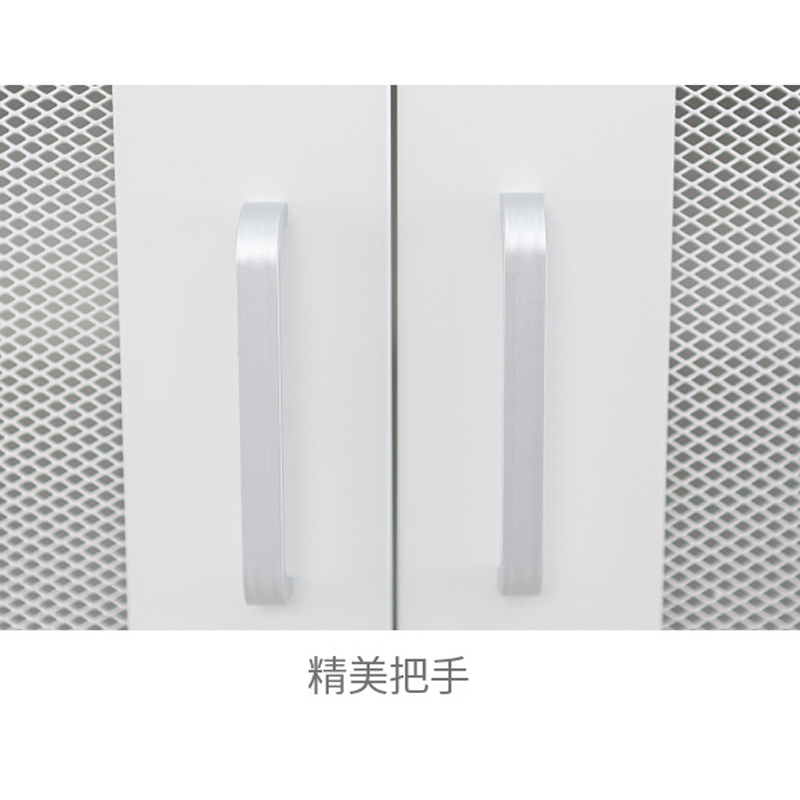 永格铁皮储物柜现代简约经济型阳台进门客厅卧室省空间收纳储物柜铁网款