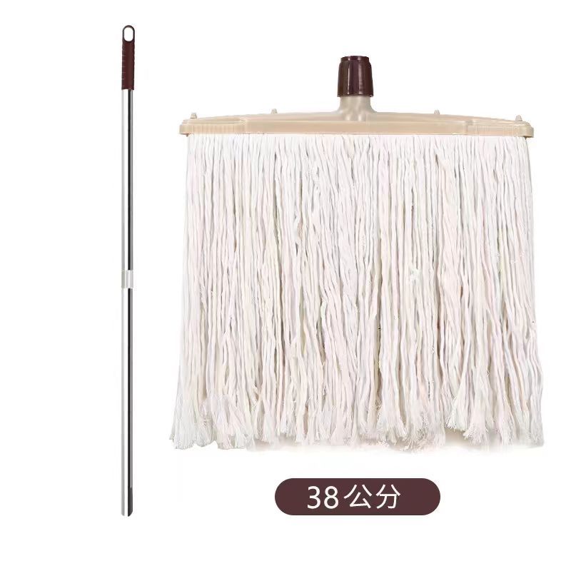 德力彩 棉线宽头拖把 38cm 把高清大图