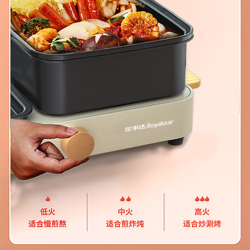 荣事达(Royalstar) SK2023A 涮烤一体锅 1400W(单位:台)高清大图