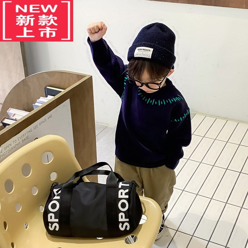 可莉允萌萌哒童装2022秋冬装儿童刺绣针织毛衣男童宝宝新款保暖上衣潮