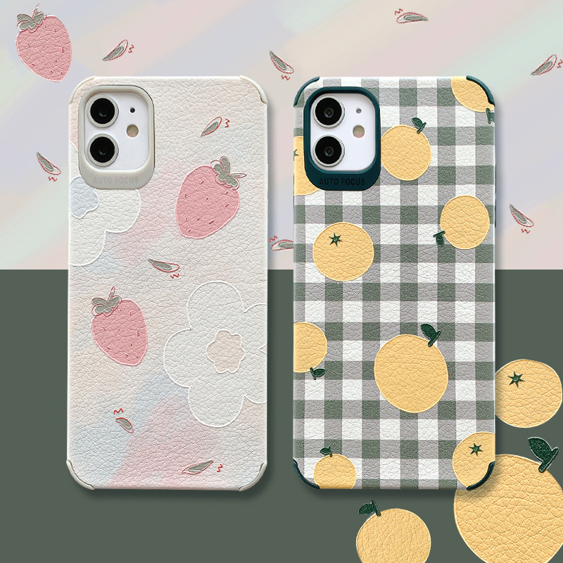 火豹风莓橘子泫雅花苹果11手机壳iphoer夏天se9情侣8少女心s男m小清新