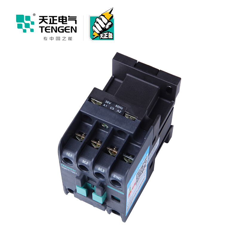 天正电气TGC1-1201 380V 50Hz 12A 3NO 1NC 3P 02010180038 交流接触器
