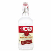 永丰北京二锅头酒 出口型小方瓶 清香型白酒 42度500ml*12瓶 红蓝绿颜色随机发货