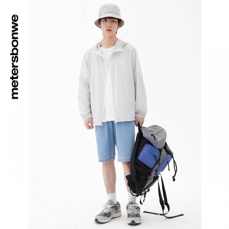 [1件3折价:58.5]美特斯邦威牛仔裤男夏季新款运动松紧腰头男士五分裤