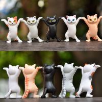 小猫摆件猫咪超萌新品2代9款猫咪玩具套装铃铛公仔摆件女孩礼物 妖娆猫一家五口