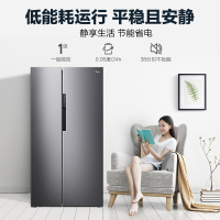 美的(Midea)606L对开门冰箱一级能效双变频净味抑菌智能WIFI风冷无霜家用大容量BCD-606WKPZM(E)