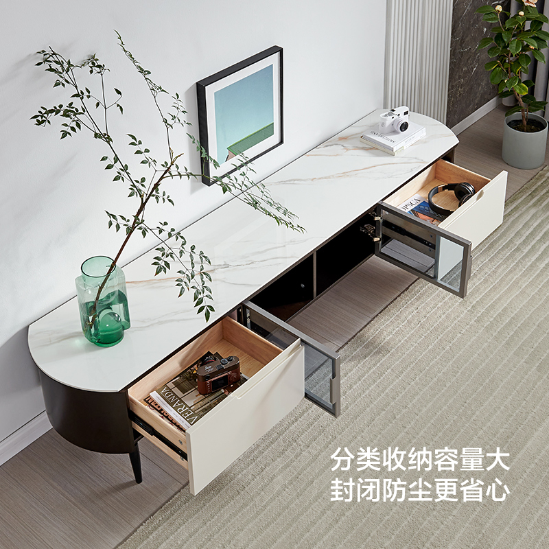 全友家居简约客厅 小户型储物电视柜高清大图