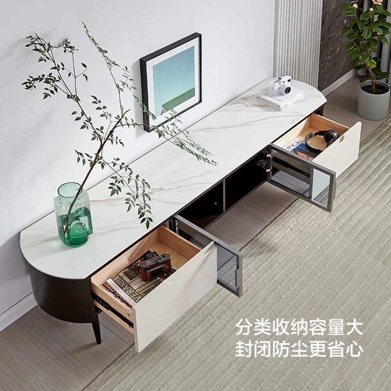 全友家居简约客厅 小户型储物电视柜图片