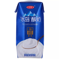 三元冰岛酸奶巴氏杀菌原味草莓黄桃风味发酵常温酸牛奶200g*12盒 原味