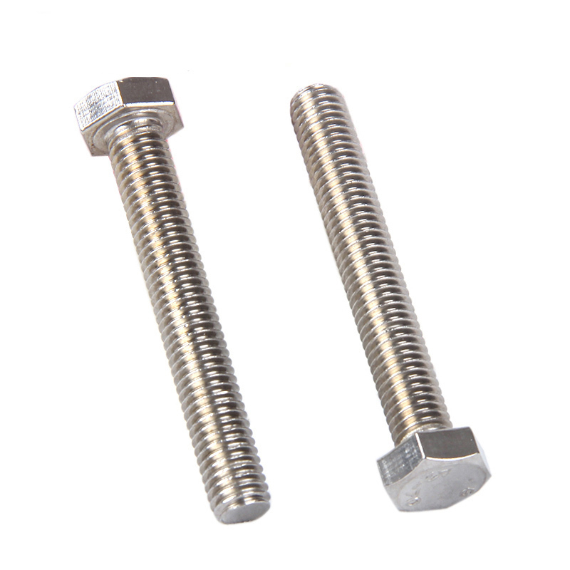 56235 304不锈钢外六角螺栓外六角螺丝六棱全牙螺丝钉 M8*40mm (20只装)装)