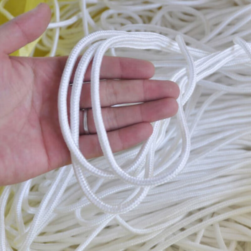 尼龙绳 安全绳白色编织绳货车捆绑绳打捞绳子包芯绳 8mm 100米高清大图
