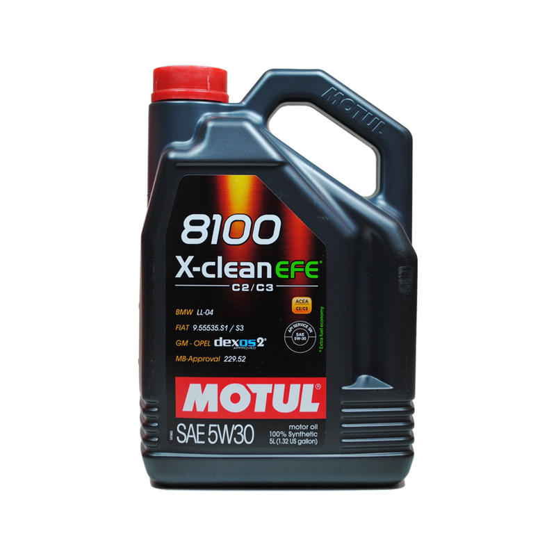 摩特 MOTUL 全合成机油 8100 X-CLEAN EFE 5W-30 5L