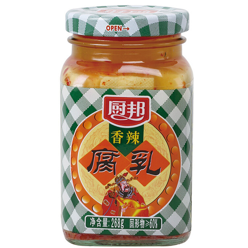 厨邦香辣腐乳268g 拌饭面条首选
